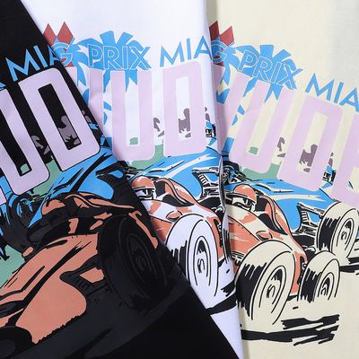 FH 50106, American Streetwear Rhude Vintage Classic Car Racing Print H… — photo 3