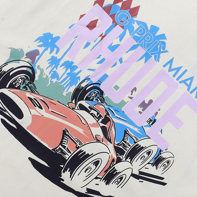 FH 50106, American Streetwear Rhude Vintage Classic Car Racing Print H… — photo 5