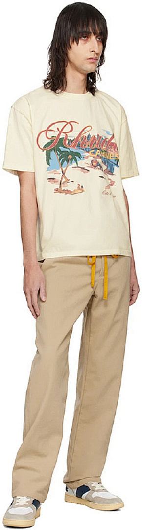 FH 5093, US Streetwear Rhude Cannes Beach Cannes Beach Palm Print Premium Quali… — photo 5