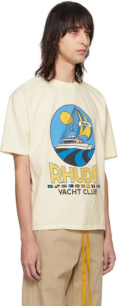 FH 5095, US Streetwear Rhude Yacht Club Yacht Club Print Heavy Weight Dou… — photo 5