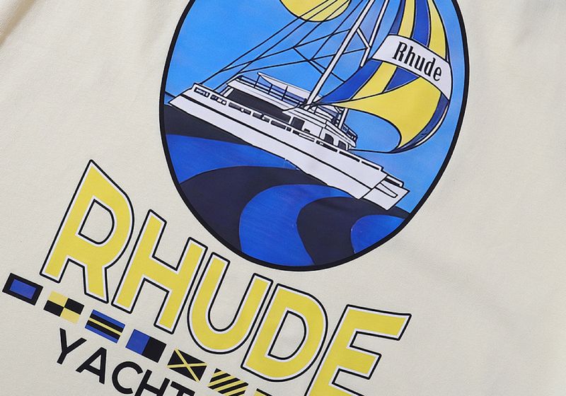 FH 5095, US Streetwear Rhude Yacht Club Yacht Club Print Heavy Weight Dou… — style #198999191