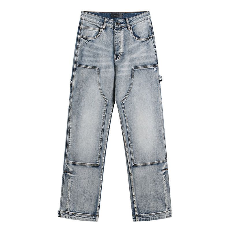 Size: 30 32 34 36 38 M8 Ref AM5012-Amiri Loose Fit Straight Jea… — style #199002036