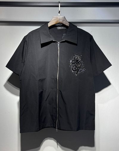 M L XL 2XL XG New Season 62 CNY Nylon Double Zip Rhinestone Shirt M L XL… — photo 5