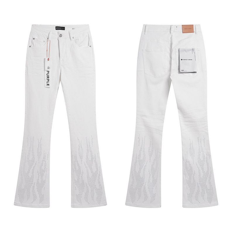 Size: 30 32 34 36 38 M8 Ref PU6005-Purple Brand Bootcut Stret… — style #199002518