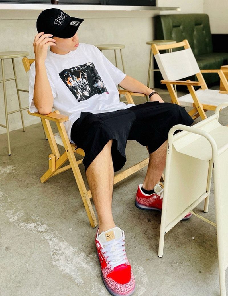 S M L XL LX Style 789#42 Supreme-Futura200 Chest Print Loose… — style #199003775