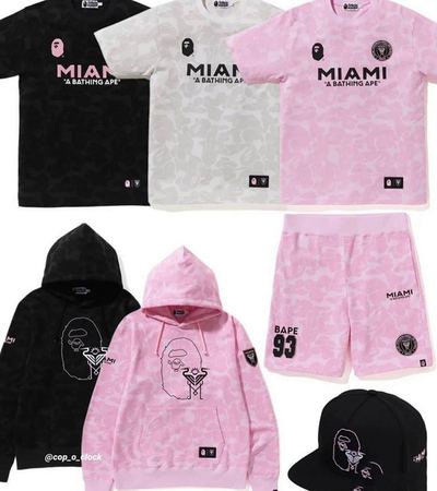 8930-58 Streetwear BAPE×inter MIAMI Messi Collaboration… — photo 3