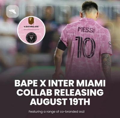 8930-58 Streetwear BAPE×inter MIAMI Messi Collaboration… — photo 5