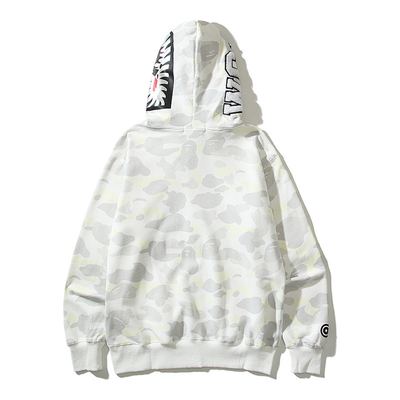 - 20$ Streetwear Shark Head Glow Spot Camo Fleece-Lined Hoodie M-XXXL90 — photo 5